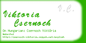 viktoria csernoch business card